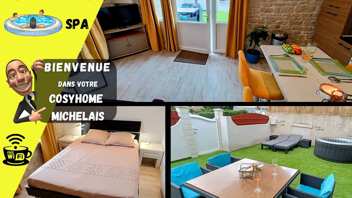 Saint-Michel-le-Cloucq House | le Cosyhome Michelais Gîte Neuf SPA Chauffant, Netflix Grand Parking