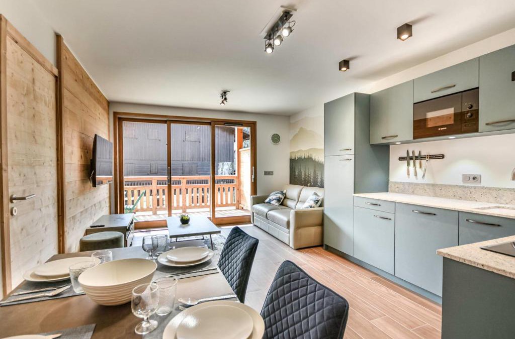 Les Gets Apartment | Le Génépi - Superbe T2 cabine 4-6 pers, neuf, à 50m des pistes, avec balcon, garage et WiFi - FR-1-685-67
