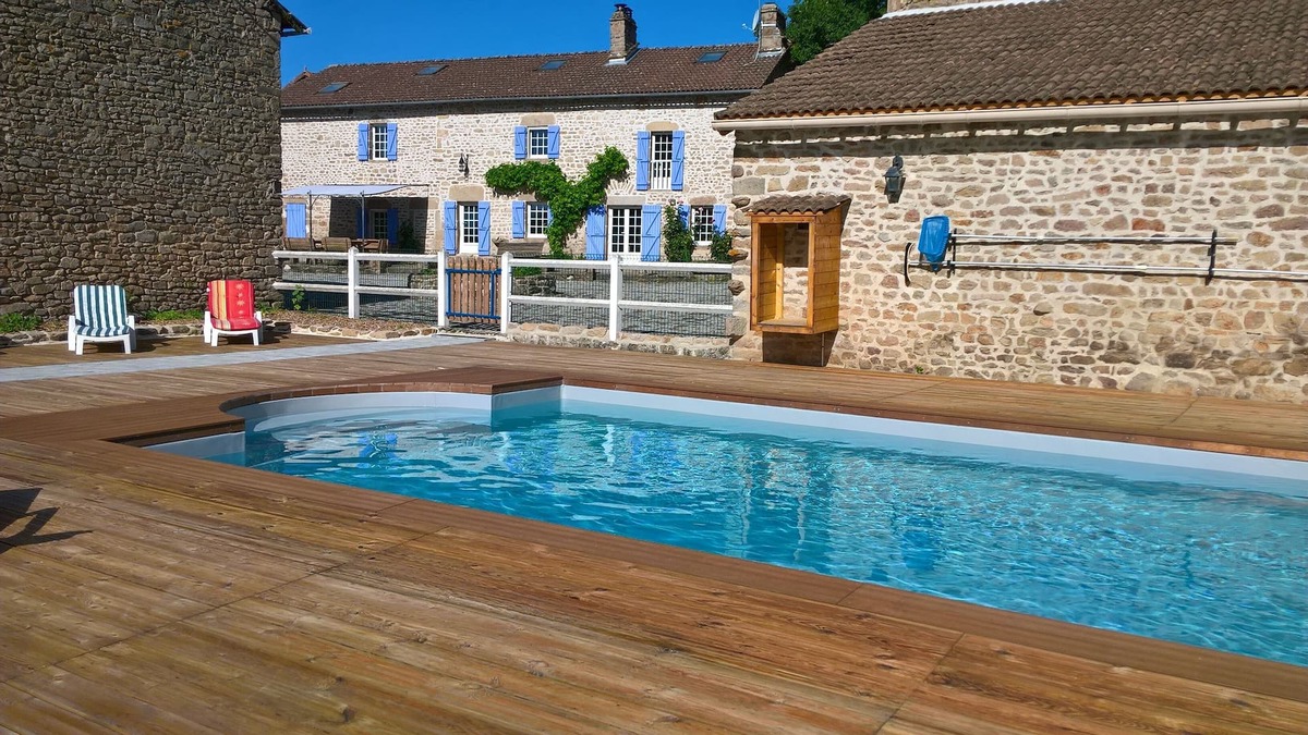 Saint-Amand-Magnazeix House | Le Gîte D'au, Piscine, Spa, Étang de Pêche Privé