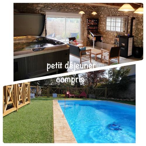 Marolles Bed & Breakfast | Le Grand Cèdre Spa et sauna intérieur piscine