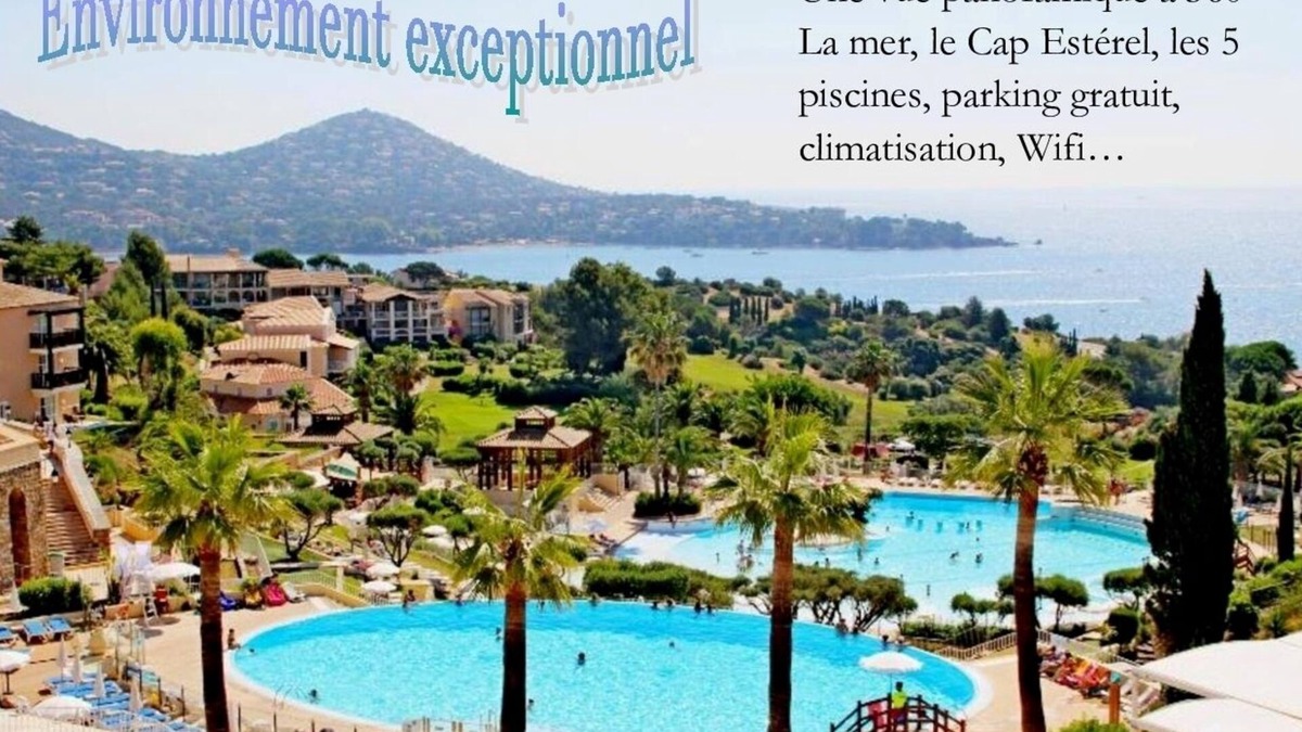 Cap Esterel Resort | Le Hameau Cap Esterel sea view, swimming pools, air-conditioned, sleeps 4, free parking
