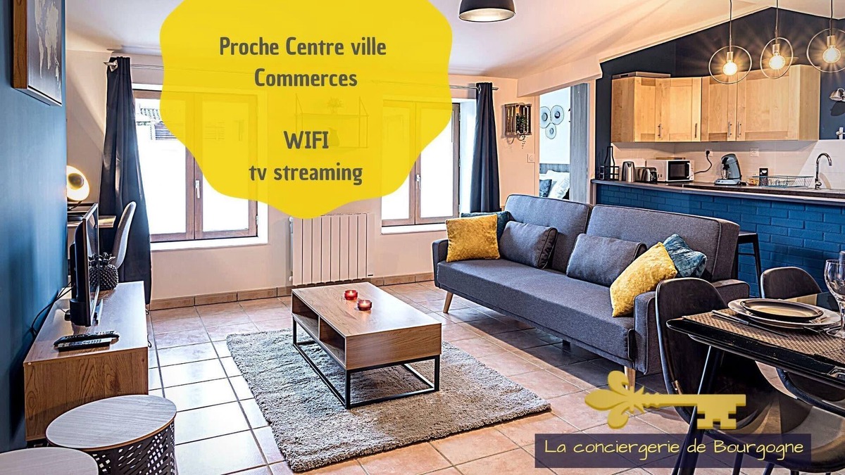 Macon Apartment | Le Jean Jaurès appartement moderne sur les quais de Mâcon