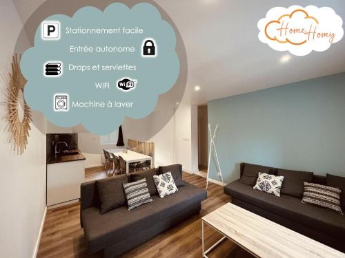 Saint-Florent-sur-Cher Apartment | Le Loft Scandinave - Home Homy
