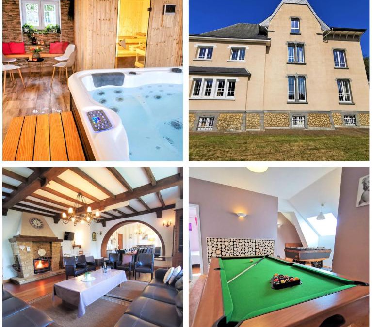 Tintigny House | Le Manoir de la Rulette 20P well-ness BBQ Jardin terrasse ping pong salle de jeux