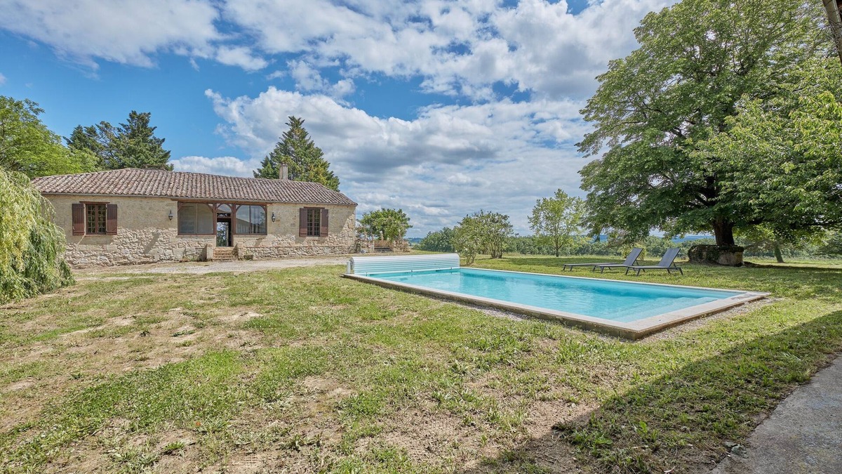 Tombeboeuf House | Le Moutou - Maison avec piscine
