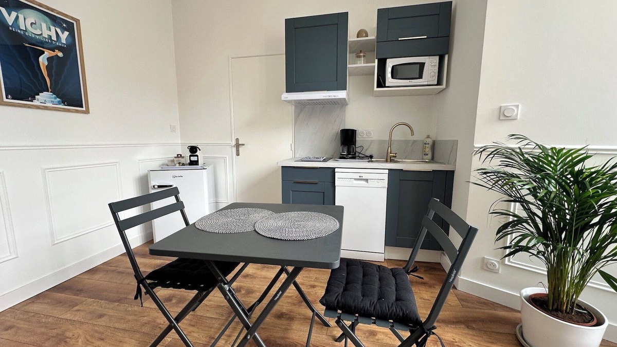 Vieux Vichy Apartment | Le petit Albert Vichy -studio design hyper center