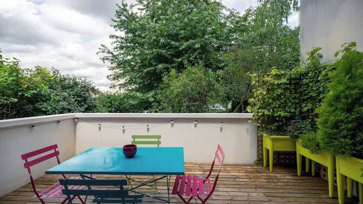 Bobigny Apartment | Le Picasso - Metro 5, terrasse, tres calme