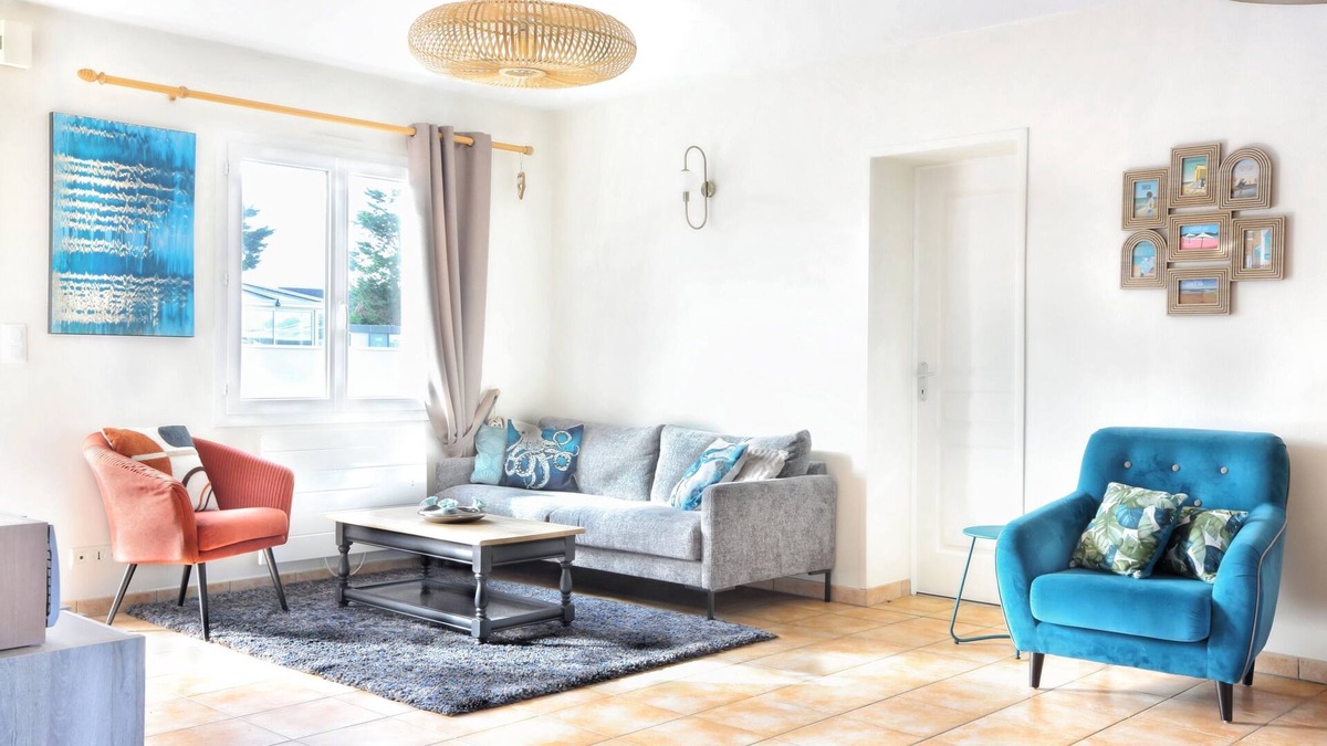 Saint-Jean-de-la-Riviere House | Le Poulpe Bleu - Maison 6p avec jardin