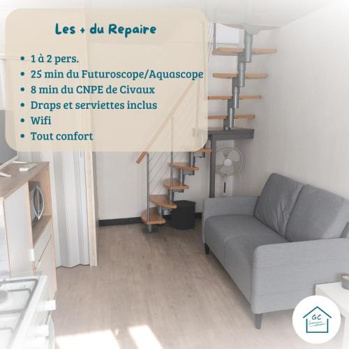 Lhommaize Apartment | LE REPAIRE - T2 23 m2