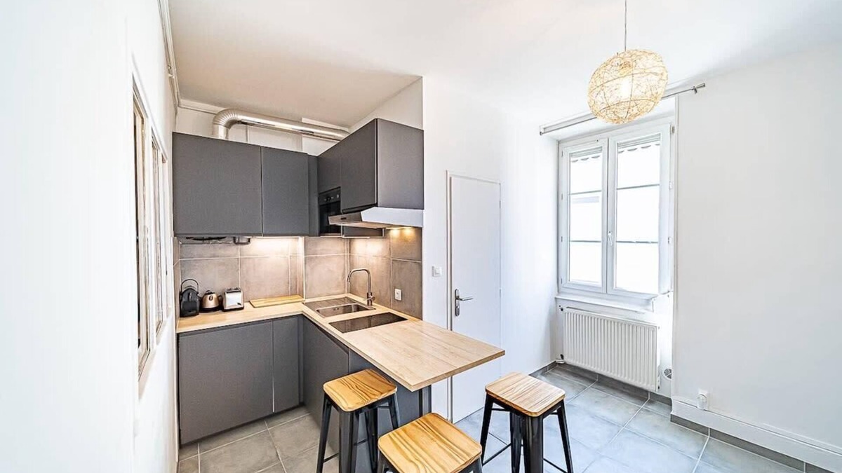 Part Dieu - Bir Hakeim Apartment | Le Rize- charmant 4 pers-Part dieu
