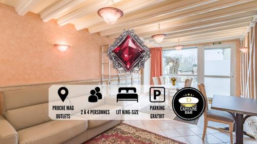 Pont-Sainte-Marie Apartment | Le RUBIS - Confort - Proche Mag Outlet Troyes - Parking gratuit