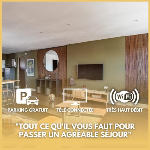 Lorient Apartment | Le Safari - WiFi, Parking, TV