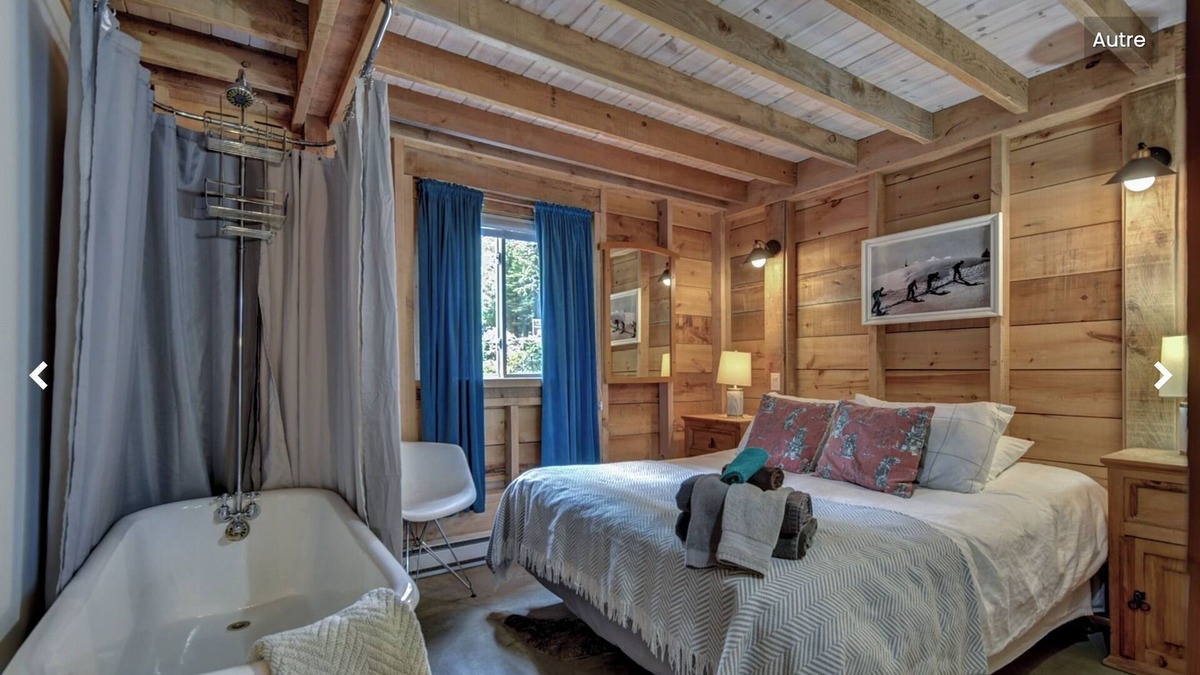 Val David Cabin | Le St-Moritz : Cute & Cozy cottage in Village Suisse Resort, heart of Val-David