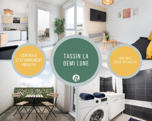 La Demi - Lune Apartment | Le studio urbain - Parking