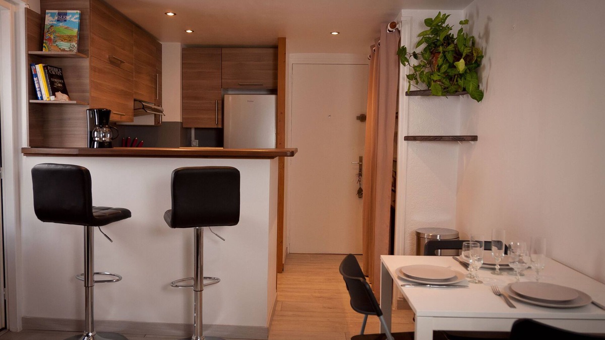 Vaulnaveys-le-Haut Apartment | Le T2 Douillet d'Uriage -Residence Le Louvre -Chamrousse thermal cure-2/3 pers