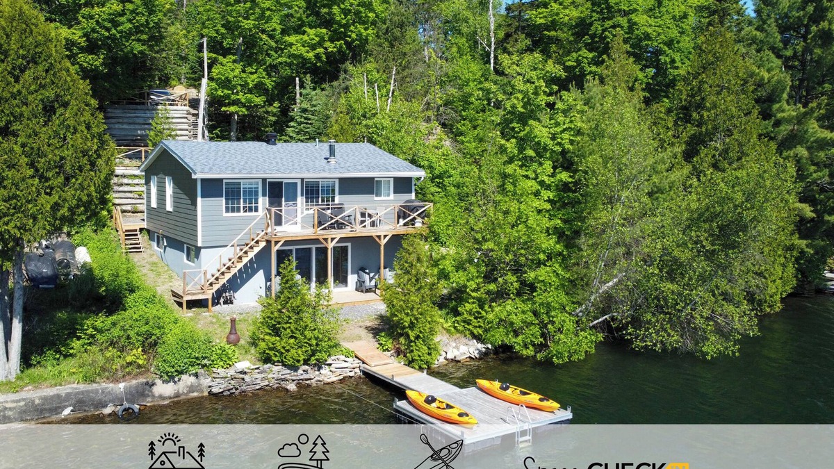 Chertsey Ski Chalet | Le Thémis Lac Foyer Wifi Pêche TV BBQ