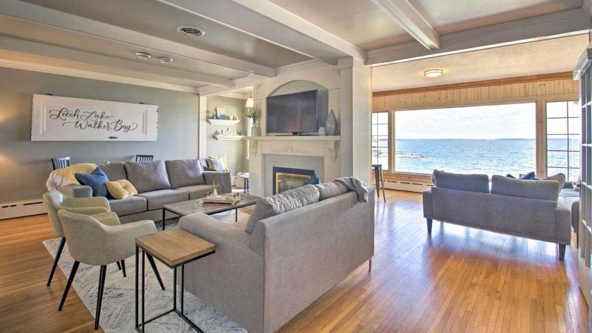 Walker House | Leech Lake Beauty: Spacious and Cozy lakefront home