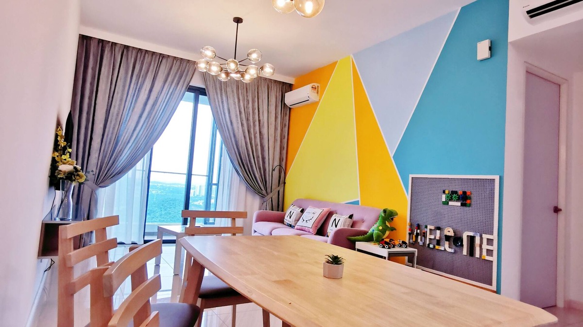 Medini Condo | Legoland Happy Wonder Suite/New and Stylish style/9pax/100mbs!/
