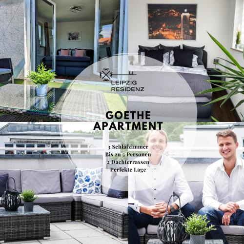 Zentrum-Nordwest Apartment | Leipzig Residenz Goethe Apartment mit 2 Dachterrassen