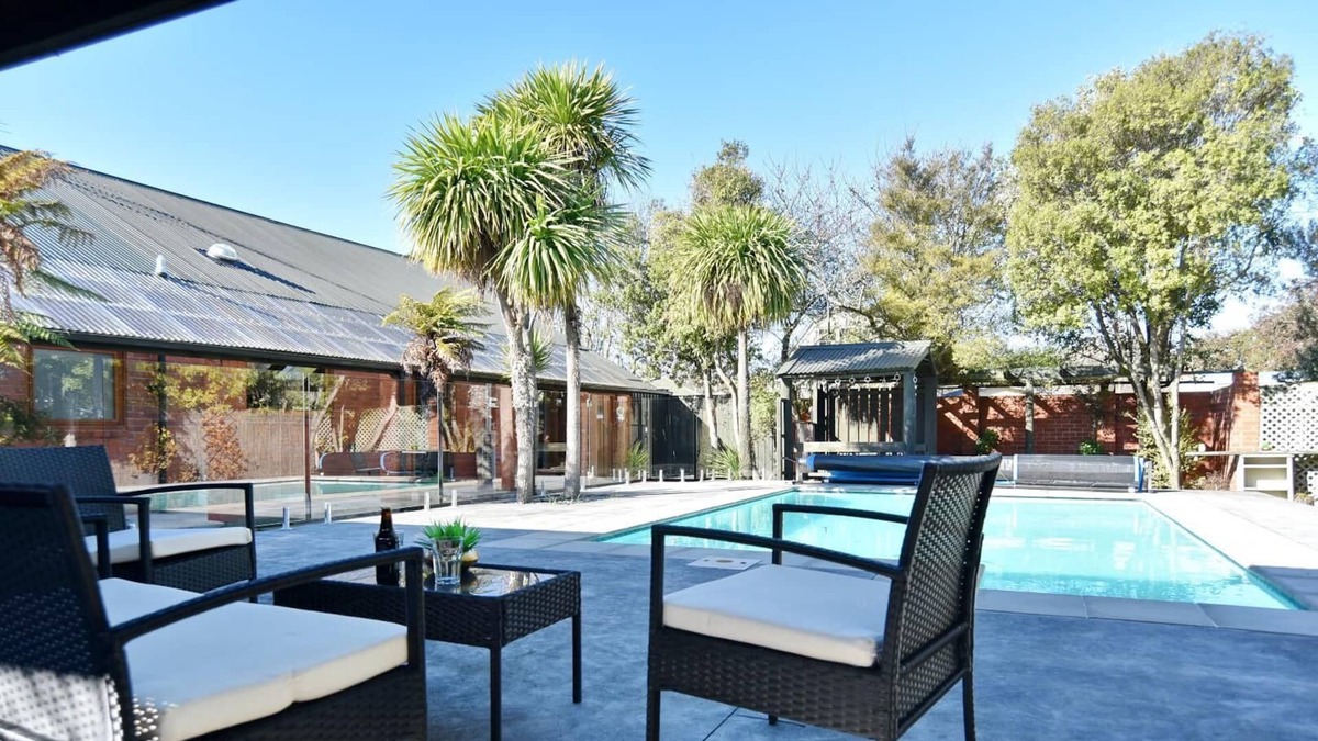 Leithfield House | Leithfield Beach - Room to spread out with inground pool