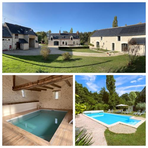 Saint-Branchs House | Les Gîtes de La Pellerie - 2 piscines intérieur & extérieur - Touraine - 3 gîtes - familial, calme, campagne