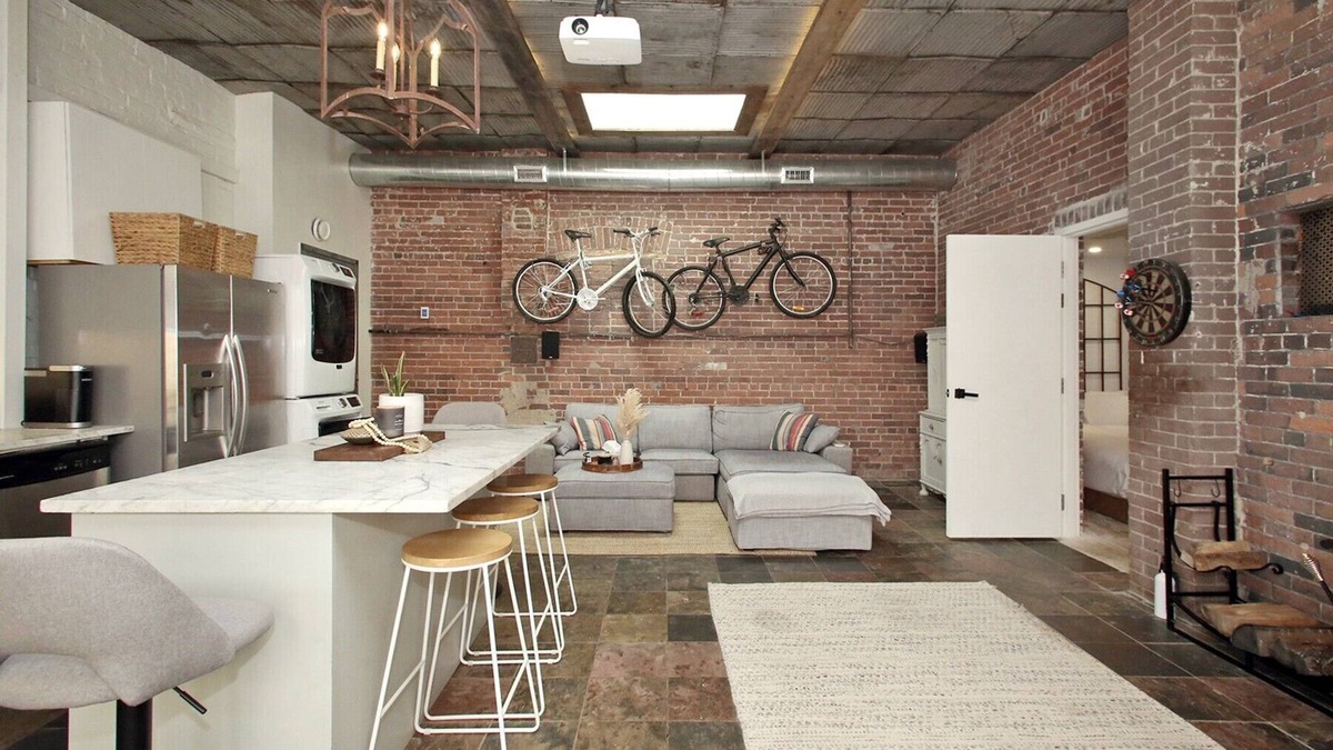 Leslieville Apartment | Leslieville LOFT with Wood Burning Fireplace and Skylights! Parking Included.