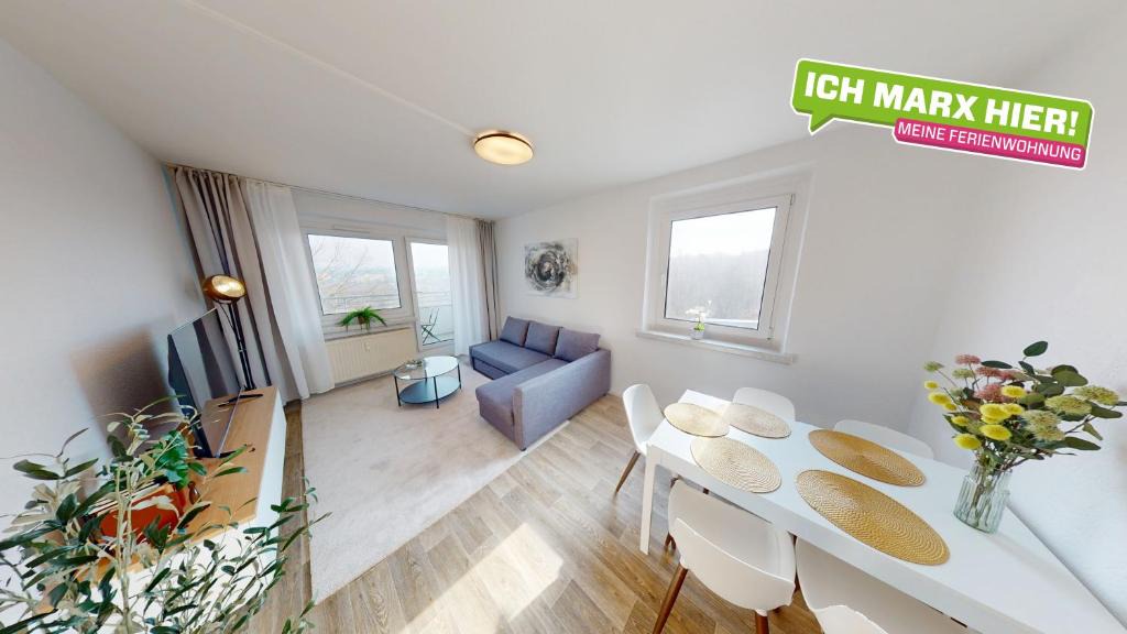 Helbersdorf Apartment | Lichterfülltes Apartment mit WLAN