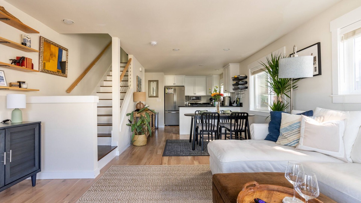 Fremont House | Light & Airy Townhome with Work Den, Parking Spot, and Thoughtful Design