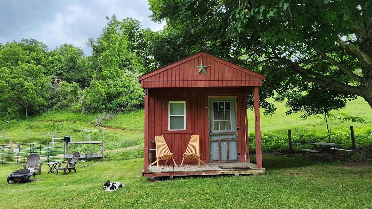 Lewisburg Cabin | Lil Red Ranch House so secluded yet only 10 mins from town.