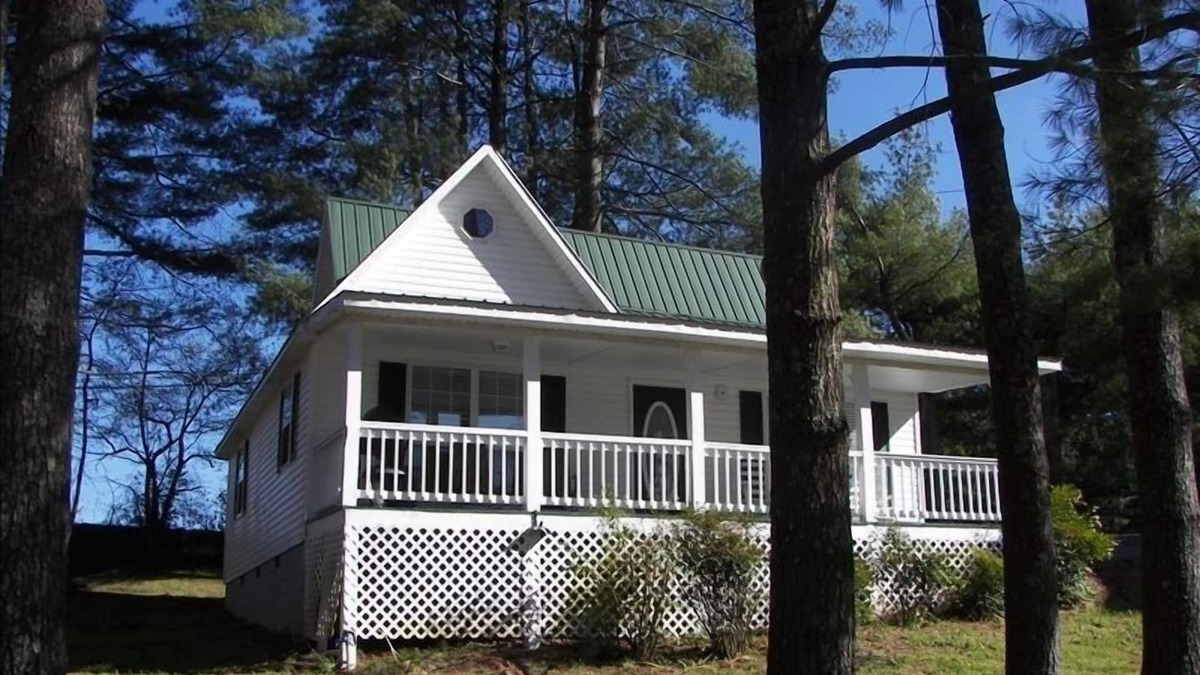Hiawassee Cottage | Lil White House with Water Trampoline