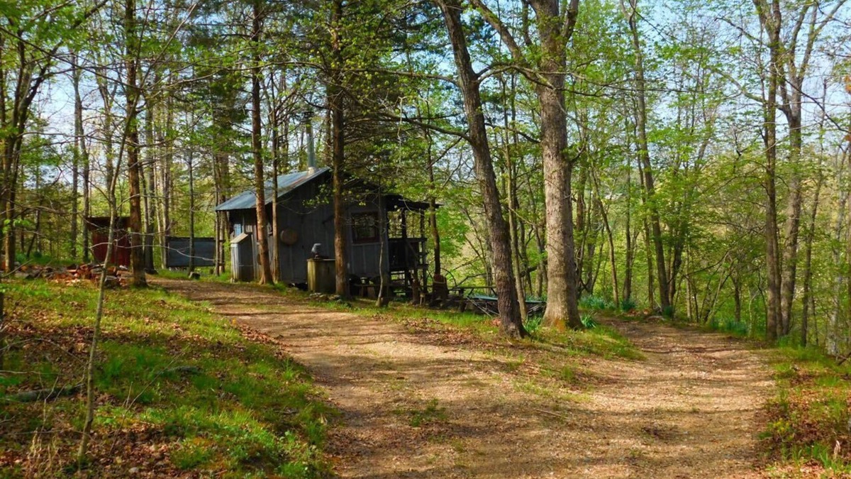 Dixon Cabin | Line Camp Cabin is Secluded in The Woods Near The River.