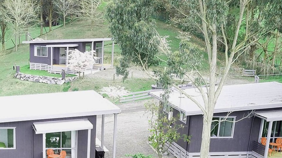 Feilding Cabin | Little Forest Cabins with an awesome outlook. No 2