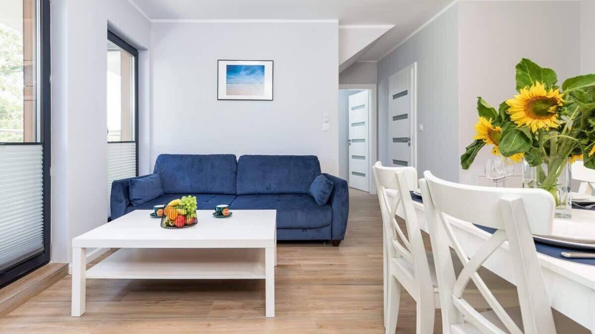 Miedzywodzie Apartment | Little Laguna | 4 guests | Pet-friendly | Parking