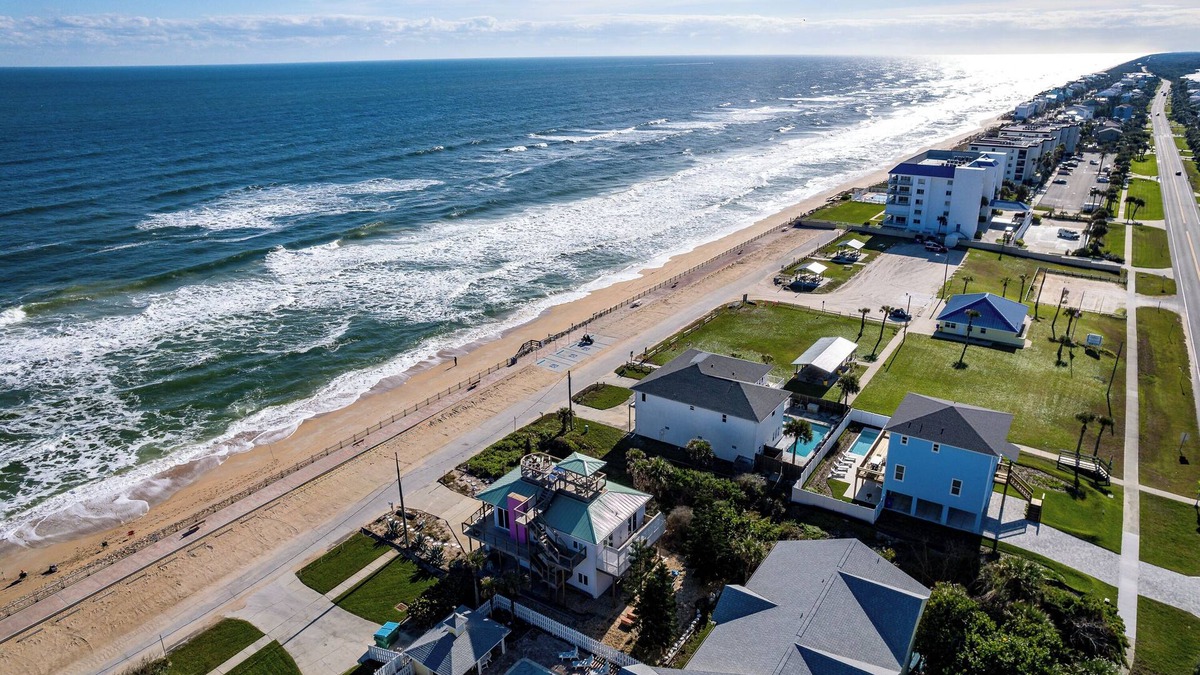 Bethune Beach House | 'Little Latitude' High Tide - Oceanfront Home with Crow's Nest!