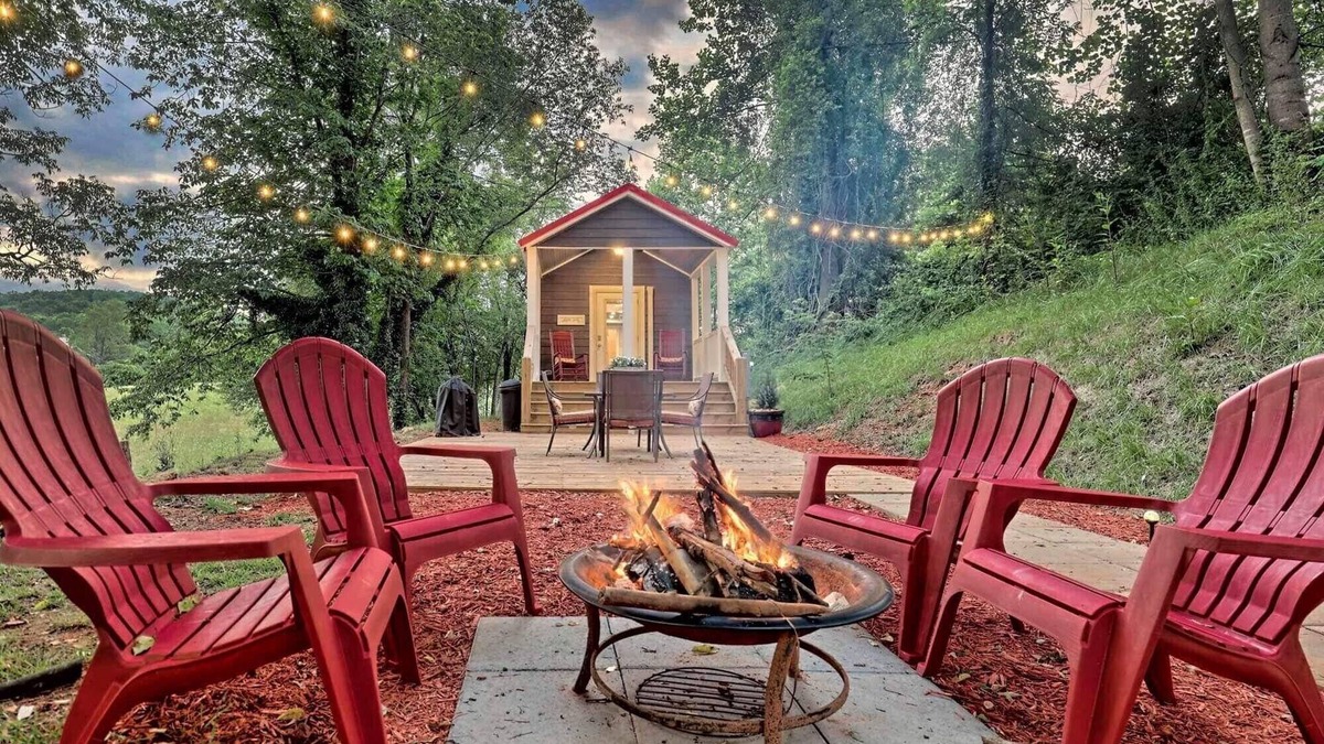 Wiley House | Little Red Roof, a tiny house in the GA mountains!