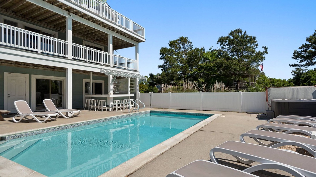 Monteray Shores House | Living On Beach Time: Private pool, Hot Tub, Rec Room w/Pool Table