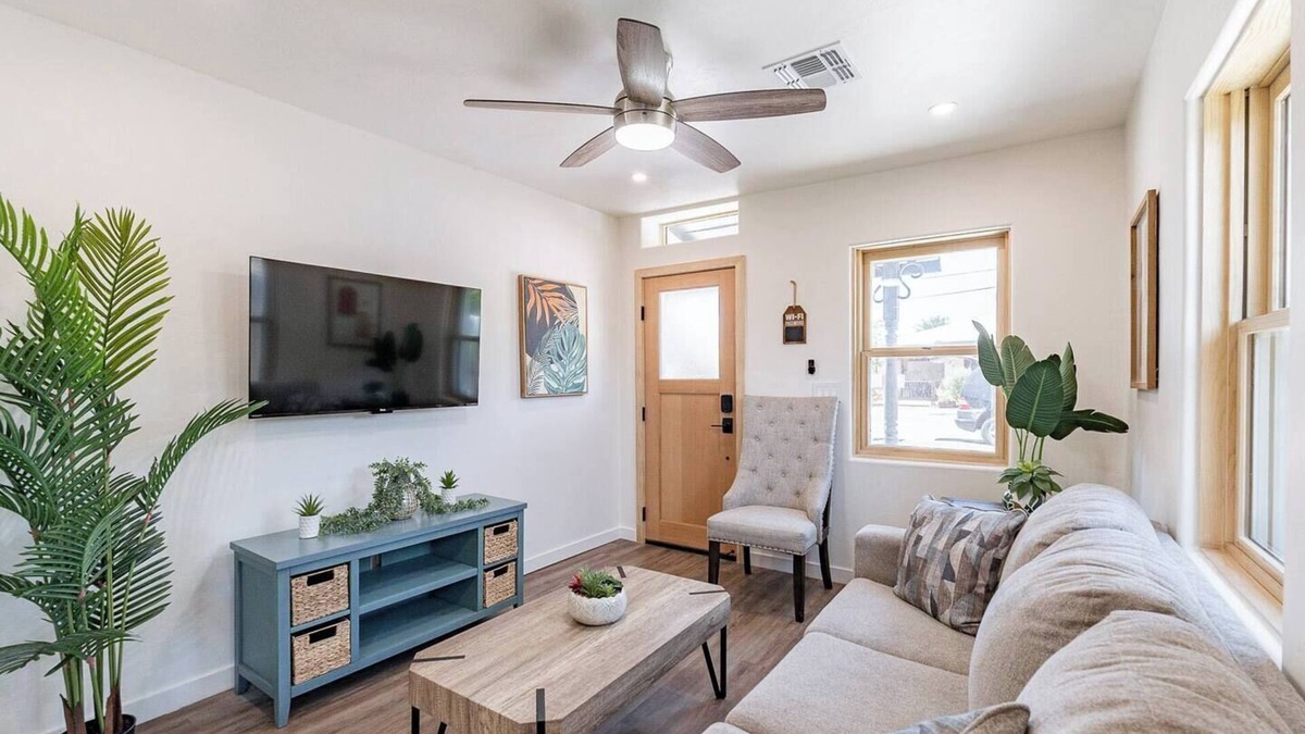 Barrio Viejo Apartment | Located downtown this 1 bedroom 1 bathroom is fully remodeled with your own dedicated electric vehicle charger .