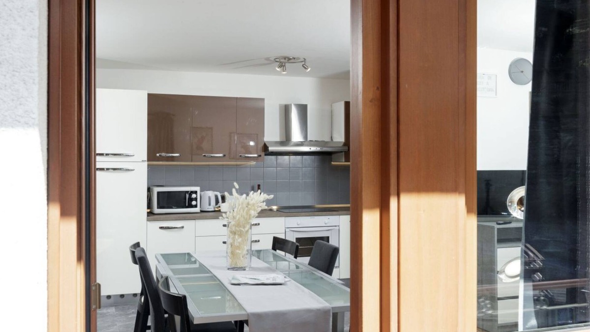 Valtournenche Ski Chalet | Located in the town center with ski deposit in front of ski bus.