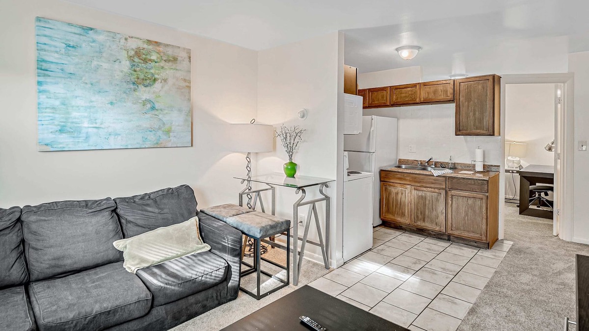 Highspire Apartment | Location Convenient 1BR with Comfy Sofa and TV
