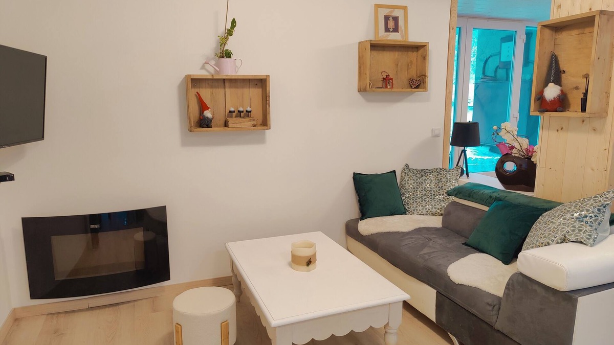 Le Lauzet-Ubaye Apartment | Location T2 Le Roselin Rez de Chaussée