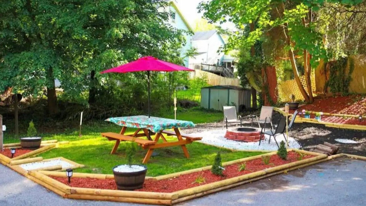 Farrandsville House | Lock Haven Home w/Fire Pit & BBQ with game room & Deck 3 min Walk to Main St