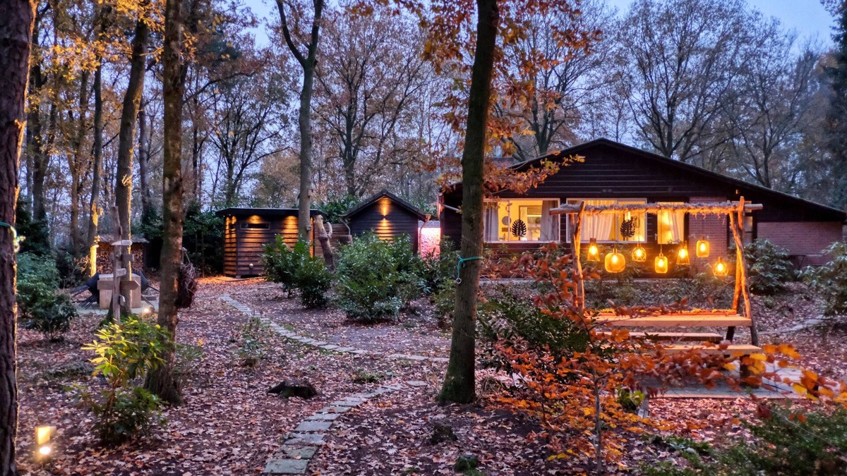 Rheezerveen House | Lodge in a wooded area with Hot Tub & Sauna