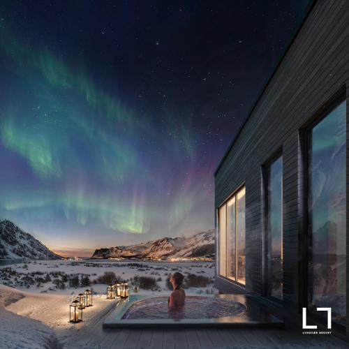 Vagan House | Lofoten Arctic Lodge - sea view, jacuzzi & sauna