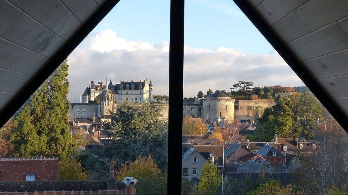 Amboise Cottage | Loft 3 * partly troglo, downtown, parking, garden, superb view, 4/5 pers