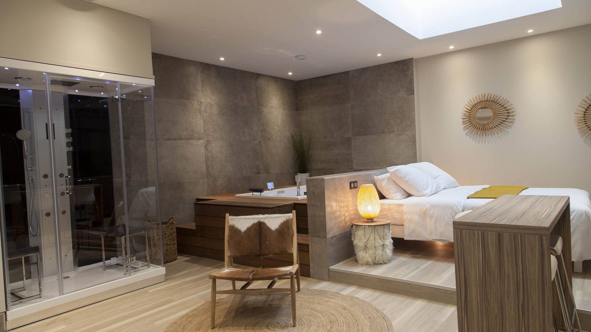 Reims Apartment | Loft comfort with Spa, Hammam and private sauna 2 in Reims