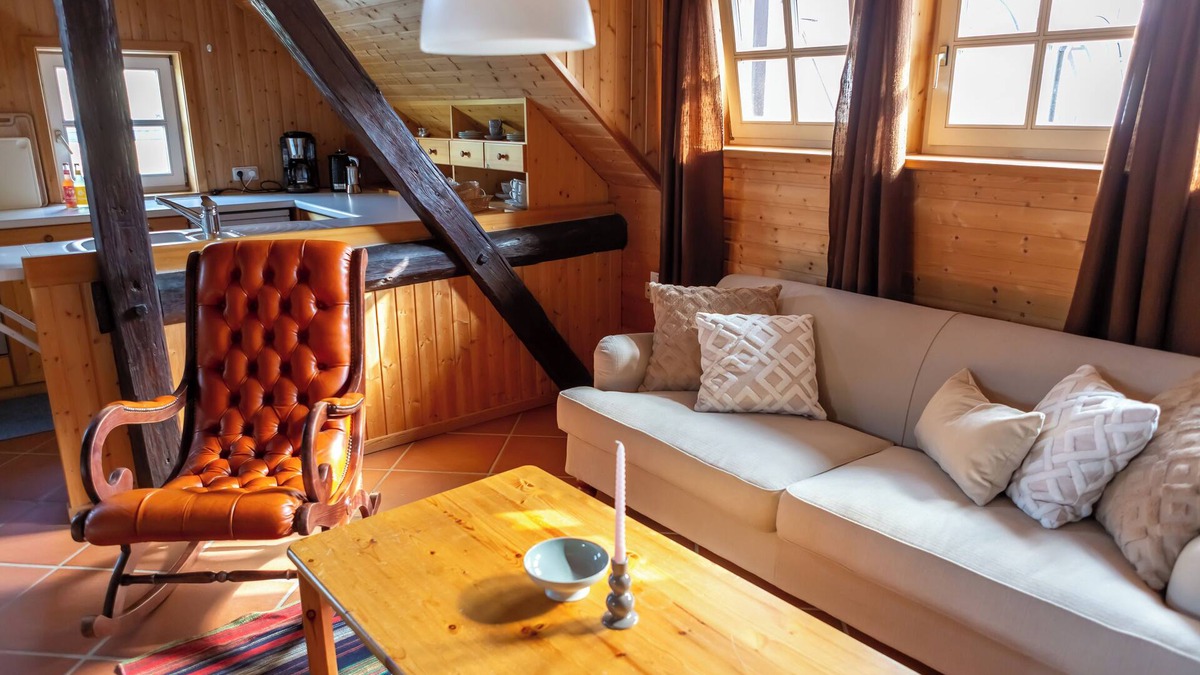 Schlitz Apartment | Loft with sauna and fireplace
