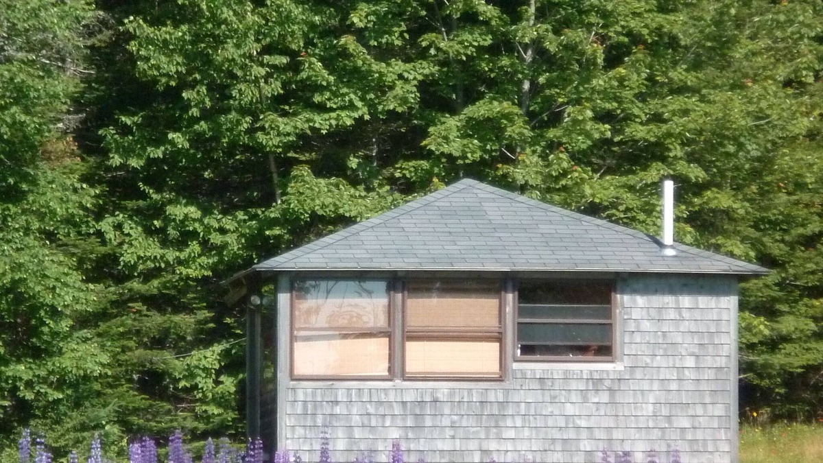 Hancock Point Cabin | log cabin by the sea