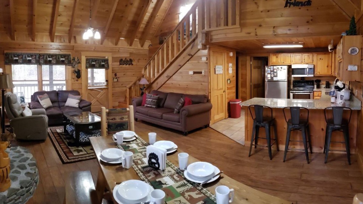 Pigeon Forge Cabin | Log Cabin near the Parkway; Five Star Clean/Sanitized; No Contact Entry