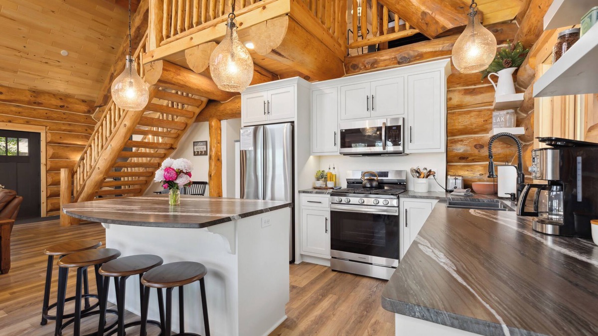 Fort Ripley Township Cabin | Log Cabin on Crow Wing Lake. Sunset views. Minutes from Brainerd.