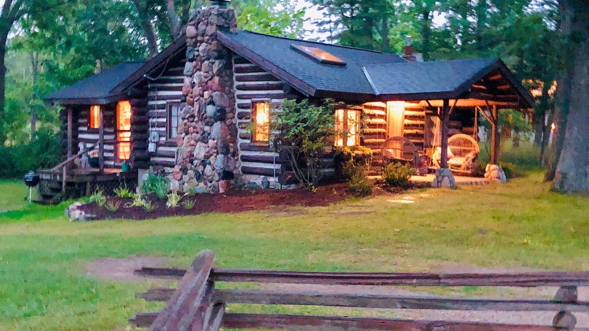 Forest Beach Cabin | Log Cabin on Tunnel of Trees with Lake Michigan View!